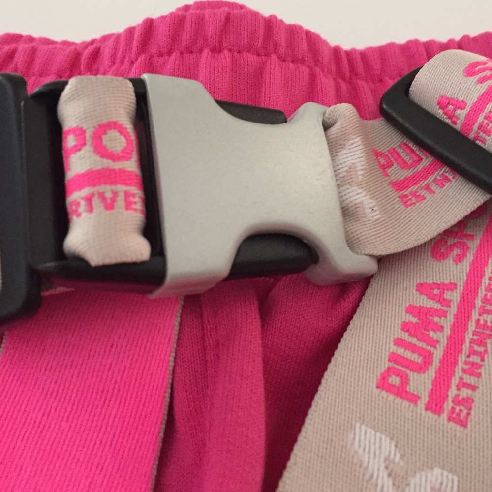 Hot Pink Gym Workout Boxing Shorts Elastic Tie Clip Sports Gear New NWT - Picture 5 of 8